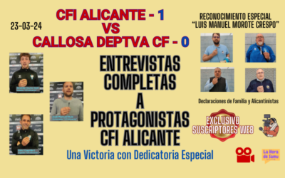 CFI ALICANTE-CALLOSA DPTVA-Entrevistas